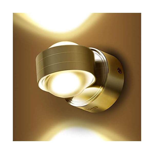 GHB 6W LED Wall Light Up Down Wall Lamp Indoor Warm White for Hallway Living Room Bedroom Half-Globe Shape - Image 6
