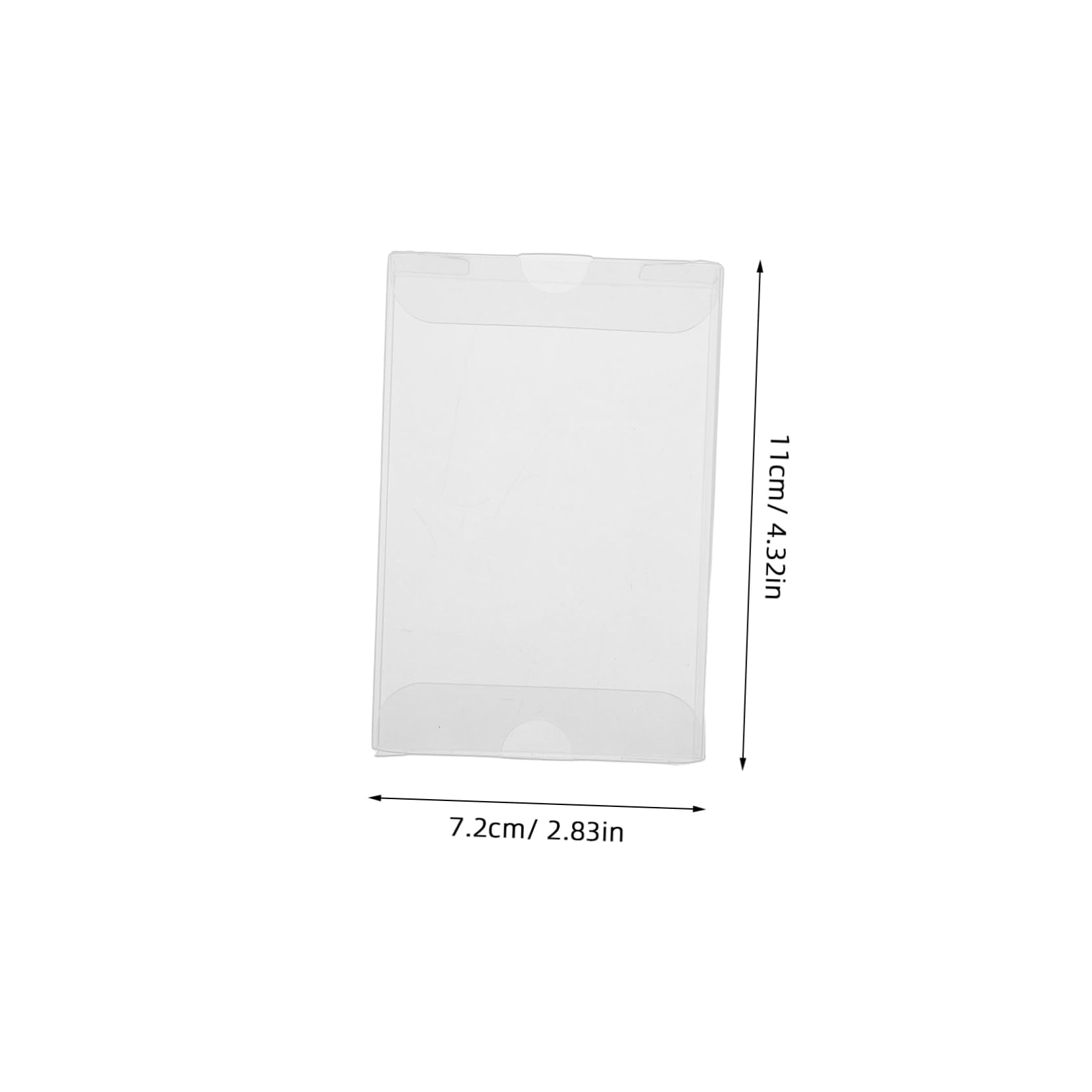 HONMEET 10pcs Clear PVC Audio Cassette Storage Case High-Transparency Dust Organizer Portable Music Tape Holder for Easy Access and Display