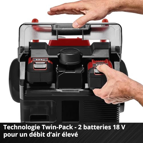 Compresseur sans fil Einhell cuve 6L pression 8 bar débit air 150L min