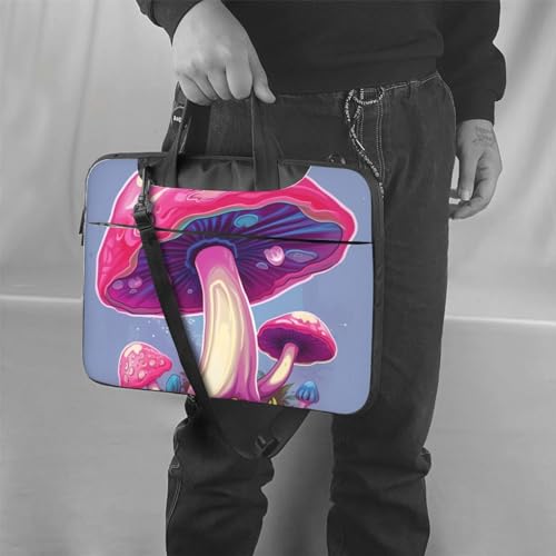 Sac à bandoulière pour ordinateur portable champignon rose chic - 6