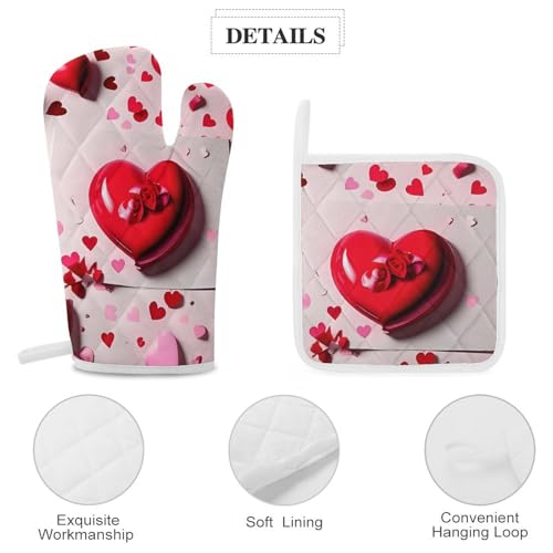 Gants de cuisine anti-chaleur et maniques imprimées pour manipuler vos plats de cuisson - 5