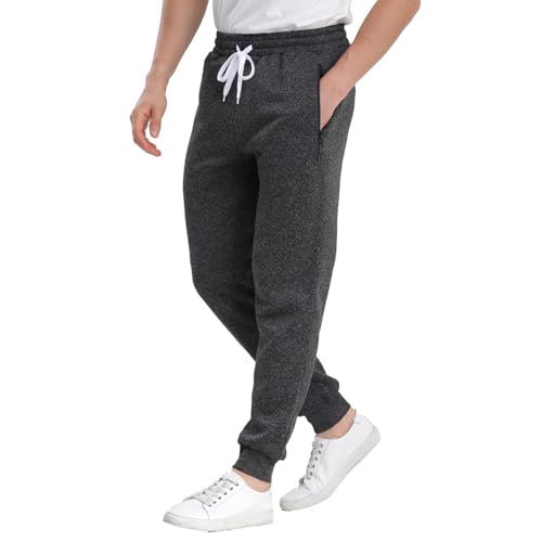 SUGARNO Mens Sweatpants 3 Pack,Fleece Sweat Pants Joggers with Zipper Pockets Athletic Workout Gym Joggers for Men(Medium) — view 2