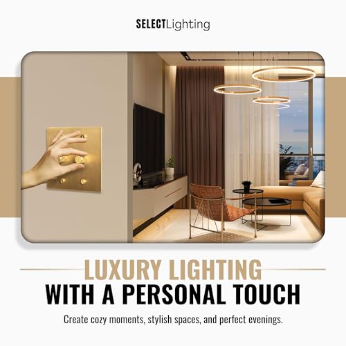 SELECT 2 Gang Solid Brass Rotary Dimmer Switch, 3-Way & 1-Way Compatible by SELECT LIGHTING - Image 5