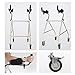 GenSDH Walking Frame Walking Frame Wheeled,Height Adjustable Rollator Walker with Armrest Pads and Wheels,Foldable Auxiliary Mobility Aids for Elderly Disabled Folding Carbon Steel Rollin