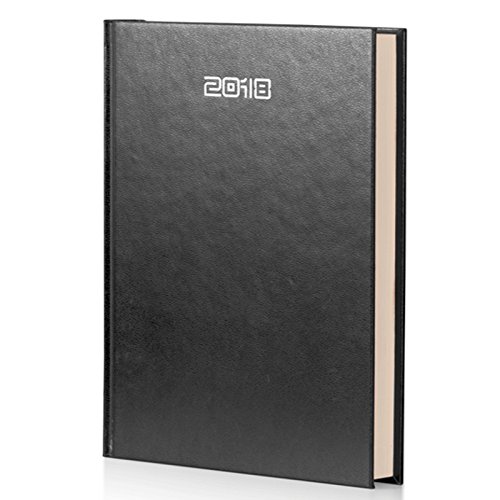 Agenda giornaliera nera 2018 formato a4 21x30cm
