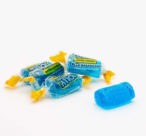 BLUE RASPBERRY JOLLY RANCHER Hard Candy Original Flavor 1 lb - Bulk Bag, Individually Wrapped (74 Pieces)