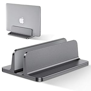 Bewahly Verticale laptopstandaard voor bureau, aluminiumlegering laptophouder verstelbaar dock voor MacBook Pro Air…