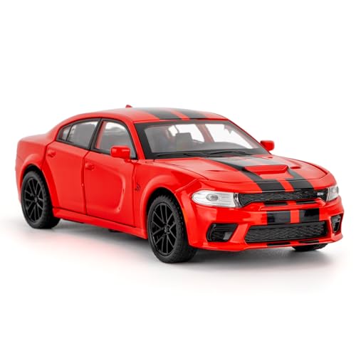 Modelo de auto Dodge Challenger SRT 1:32 con sonidos y luces miniatura 1