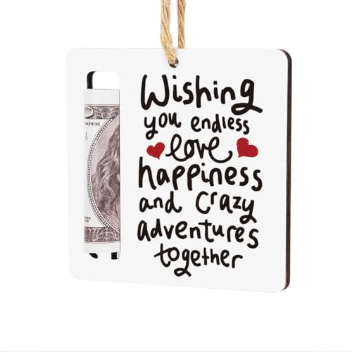 Wedding Money Holder Wedding Gifts for Couples Newlyweds Funny Newly Wed Gifts for The Husband Wife Engagement Money Holder for Cash Decoration