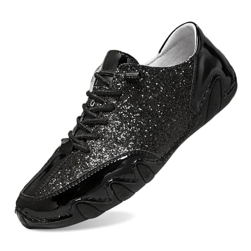 Zapatos Descalzos Vogany Transpirables ergonómicos para Hombre Deportivos Ligeros cómodos (Black, 40)