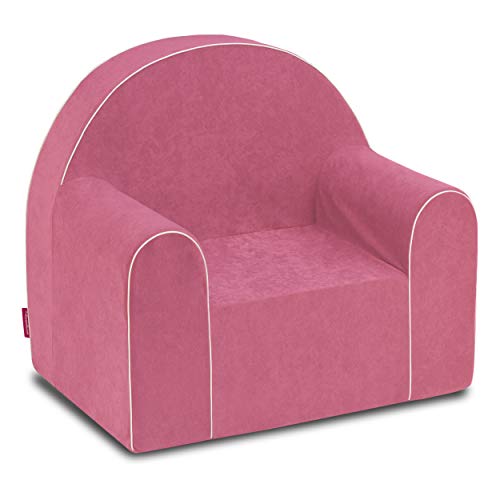 Midi Kindersessel Kinder Babysessel Baby Sessel Sofa Kinderstuhl Stuhl Schaumstoff Umweltfreundlich Hellpink