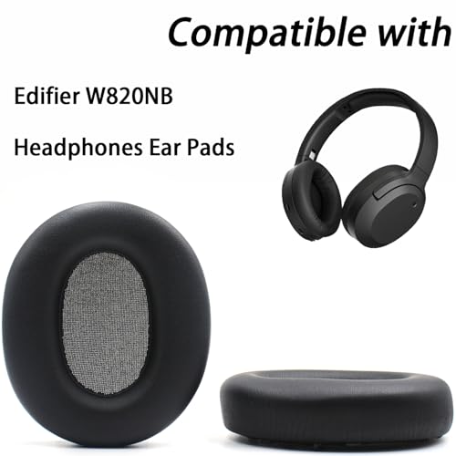 Repuestos de almohadillas para audífonos Edifier W820NB - Negro | Mejora comodidad, durabilidad y aislamiento de sonido miniatura 2