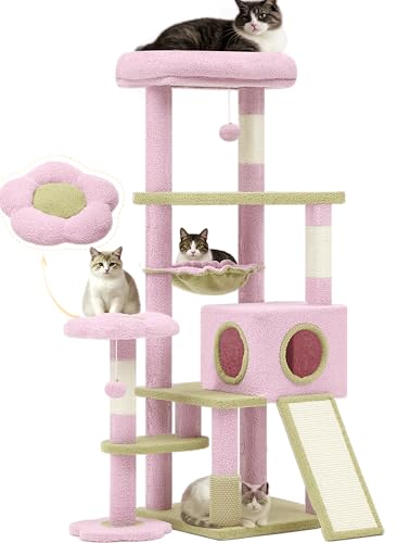 YITAHOME Torre para Gatos 61 Pulgadas con Hamaca y Rascadores