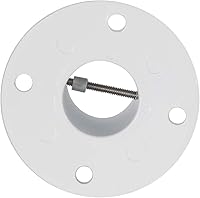 Vista 7 de ECOTRIC Brida de anclaje de cubierta de aluminio fundido sobre el suelo, escaleras/pasamanos/tobogán - 1 7/8 pulgadas de diámetro de 1.9 pulgadas