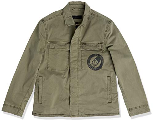 John Varvatos Star USA Men's MISTFITS Field Jacket, Olive, Medium