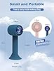 KENSUKA Mini Ventilador de Mano Portátil Recargable USB HA1 con Aromaterapia, 3 Velocidades Ajustables, Ideal para Viajes, Maquillaje y Enfriamiento Personal al Aire Libre #3