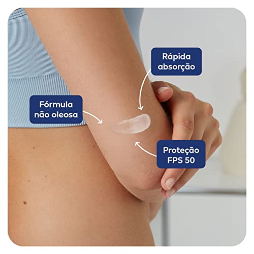 NIVEA SUN Protetor Solar Protect & Hidrata FPS 50 400ml - Com toque seco, rápida absorção e resisten