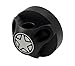 VMS Racing Antenna HOUSING BASE COVER in BLACK Billet Aluminum for Jeep Wrangler JK Sahara Sport Rubicon Unlimited Freedom Fifty 2007 2008 2009 2010 2011 2012 2013 2014 2015 2016 2017