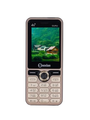Image of Snexian All-New GURU GT 4G Working Dual Sim | Keypad Mobile | 2.4 inch Display | YouTube Working| Voice Changer | BT Dialer | Call Recording | Long Lasting Battery | FM | Camera | Feature Phone | Gold