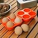 Reusable Plastic Egg Carton 4 Count Portable Shatterproof Egg Holder for Camping Travel Outdoor Picnic Secure Storage Container