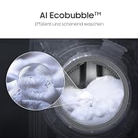 Samsung WD1EHG6U34BEU2 Waschtrockner, 10/6 kg, Waschmaschine und Trockner in einem Gerät, AI Ecobubble & SmartThings, Super Speed, Klartext‑Display mit AI Control, Hygiene-Dampfprogramm, Weiß – Ansicht 7