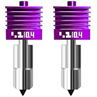2-Pack 0.4mm X2D Hotend kit for Bambu Lab P2S/X2D/H2D/H2S/H2C/A1/A1 mini (silicone sleeve not included), Nano-coated non-stick nozzle, high-hardness, high-temperature resistant for Bambu Lab X2D