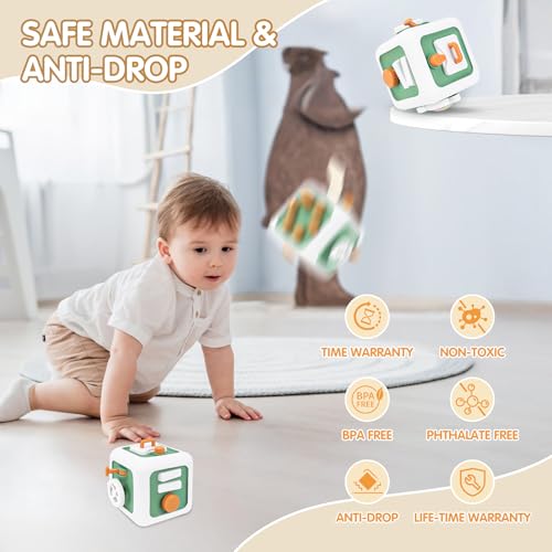 Image of Toys for 1 Year Old Boy Girl, Montessori Busy Board Busy Cube, Travel Toys for Toddlers 1-3, 1 Year Old Girl Boy Gifts, Easter Basket Stuffers for Toddler