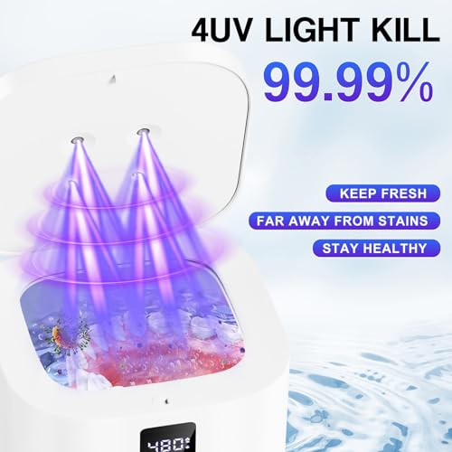 50% OFF Limpiador ultrasónico de 48 kHz para dentaduras y joyas