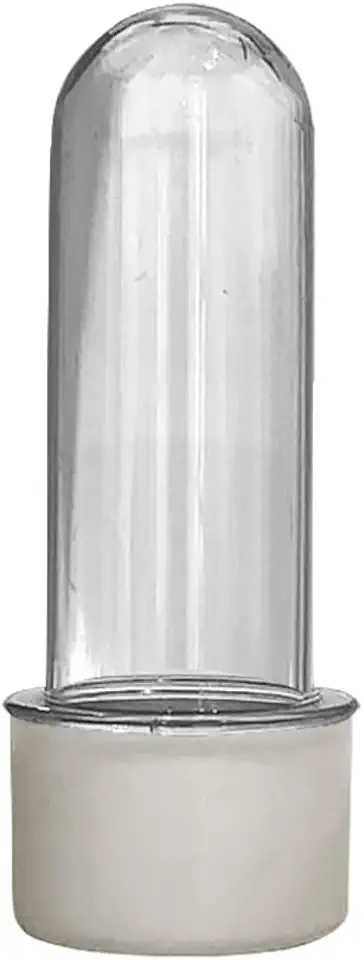Kit 20 Mini Tubete Transparente Pequeno Festa Aniversário Lembrancinha Para Personalizar (Branco)