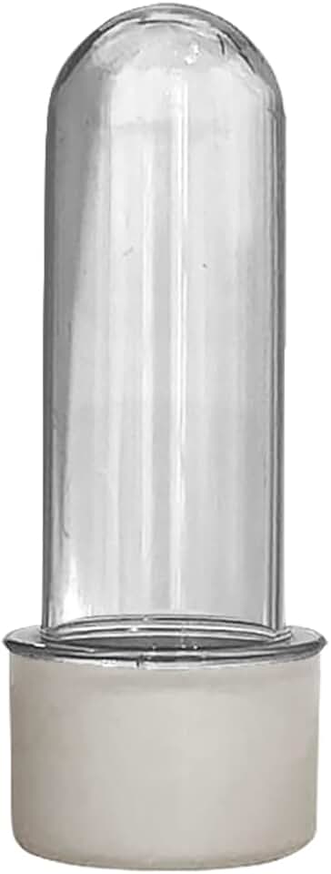 Kit 20 Mini Tubete Transparente Pequeno Festa Aniversário Lembrancinha Para Personalizar (Branco)