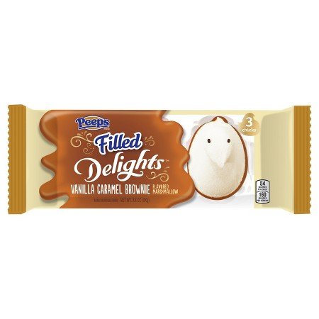 PEEPS Delights Vanilla Caramel Brownie Filled Easter Chicks 3 ct