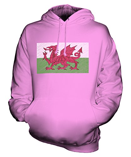 Sweat à capuche Pays de Galles griffonné pour homme et femme