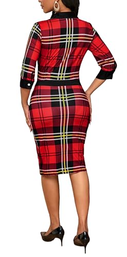 Print Dress for Women Trendy Africa Dresses Elegance Church Dress Office Work Bodycon Dress Casual Business Outfits3