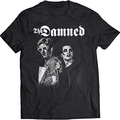 The Damned - Live Photo T-Shirt Official Licensed Homme, Noir Cover