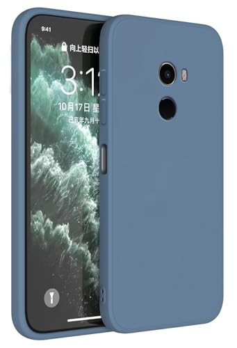 Topme Funda para Xiaomi MI Mix 2 (5.99' Inches) Carcasa Caja Case Estuche, Funda Protectora de Piel de Silicona TPU - Lavanda Gris