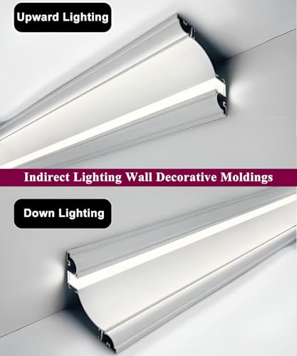 Moulure de corniche avec eclairage indirect LED pour murs - 4