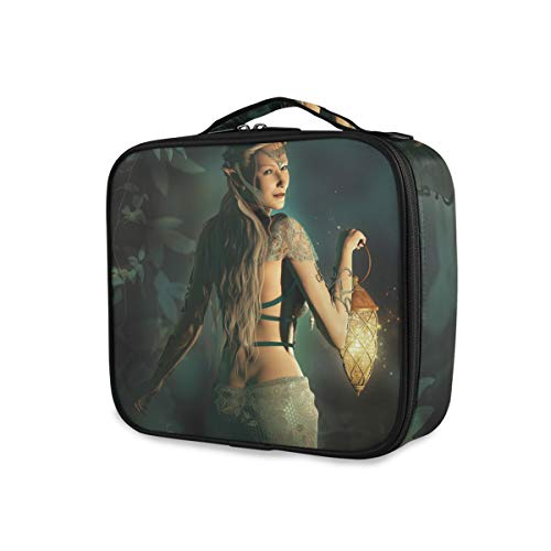 Preisvergleich Produktbild SUGARHE Fee Elf Prinzessin Laterne druckenKosmetik Reise Kulturbeutel Täschchen mit Reißverschluss