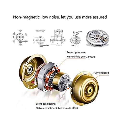 Watch Winder pour 4 montres et rangement de 6 boîtes noir