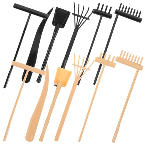 HEALSOPTHY Rastrillos Zen para Jardín de Arena de Escritorio Herramientas y Ligeras para y Manualidades Accesorios para Bandeja Zen Color Amarillo y Negro