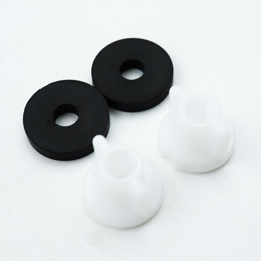 Sarini Set Viti bulloni Sedile WC Universale 2 Pezzi Resistente rondella Metallo Gomma Hardware Cerniera Montaggio Superiore