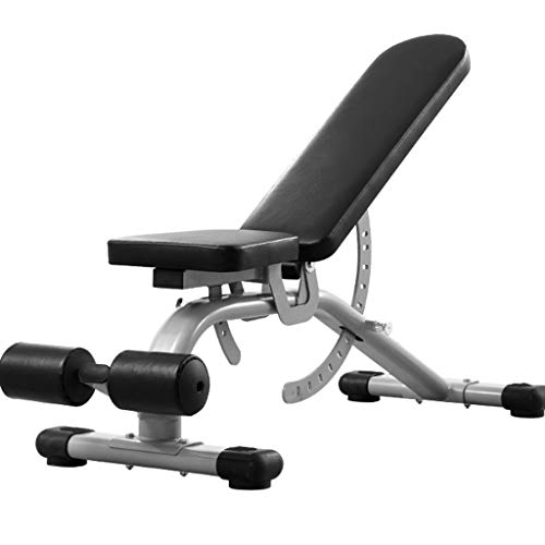 Multifunktions-Hantelbänke Verstellbare Hantelbank Indoor-Fitnessgeräte Krafttrainingsgeräte Fitnessstuhl Lager 200 Kg (Color : Black, Size : 152x62x49cm)