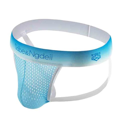 Evankin Men's Jockstrap Underwear Sexy Mesh Jock Strap Breathable Athletic Supporters Elastic Waistband Thong