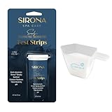 Sirona Spa Care Simply Test Strips: Biguanide (25ct.) with Measuring Cup - Easy Hot Tub and Pools Testing Kit