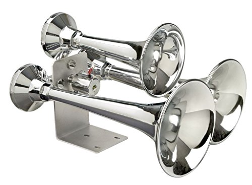 Wolo (838) Cannon Ball Express Truck Horn - 24 Volt Electric Solenoid Operated