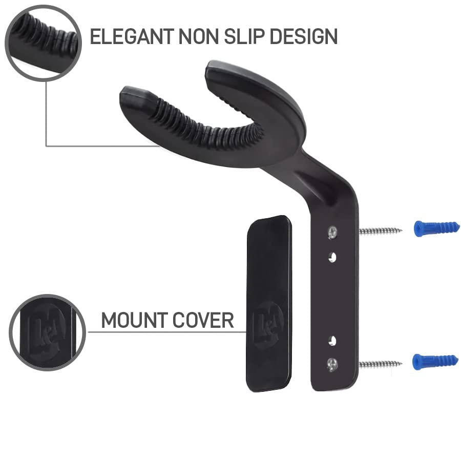 D & A Grip support mural pour guitare avec une Encolure jusqu’à 2–1/20,3 cm, Blanc/chrome (Wh-0101) Prise Grip Noir - Les Beatles, Paul McCartney, John Lennon, RIngo Starr, George Harrison D & A Grip support mural pour guitare avec une Encolure jusqu'à 2–1/20,3 cm, Blanc/chrome (Wh-0101) Prise Grip Noir – Image 4