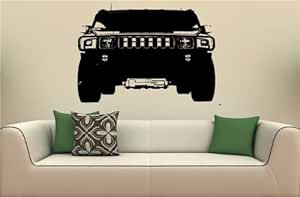 Amazon.com: HUMMER H2 Front Bumper Wall Art Sticker Decal 1670 ...