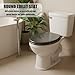Black 18.5-Inch Elongated Toilet Seat, Silent Soft-Close, Zinc Alloy Hinges, High-Strength Resin Material, Marble Texture, Non-Slip&Beautiful, Easy to Install and Clean, Compatible with Most Toilets