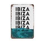 Ibiza Strand-Poster, Blechschild, Vintage, Metall, Pub, 