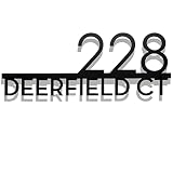 304 Stainless Steel Custom House Numbers for Outside Matte Black, Address Sign Plaque, Adress Sign N