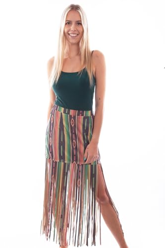 Scully Western Skirt Womens Microfiber Fringe Serape F0_HC765